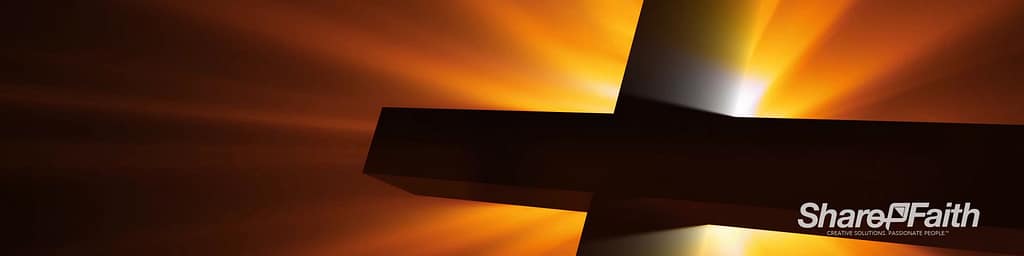 Radiant Cross Easter Triple Wide Motion Background