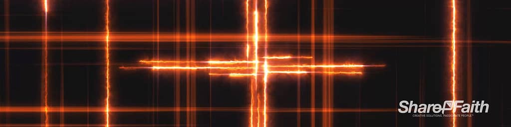 Lightning Cross Easter Triple Wide Motion Background