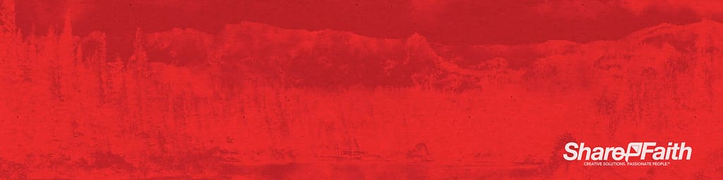 Canada Day Mountains Triple Wide Video Loop