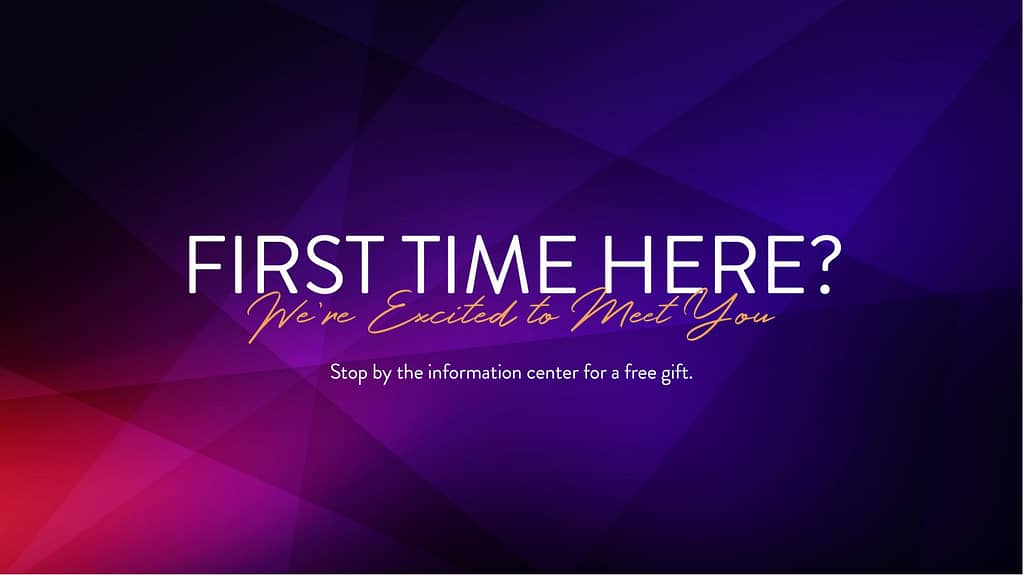 First Time Abstract Church Announcement Pre Service Slides