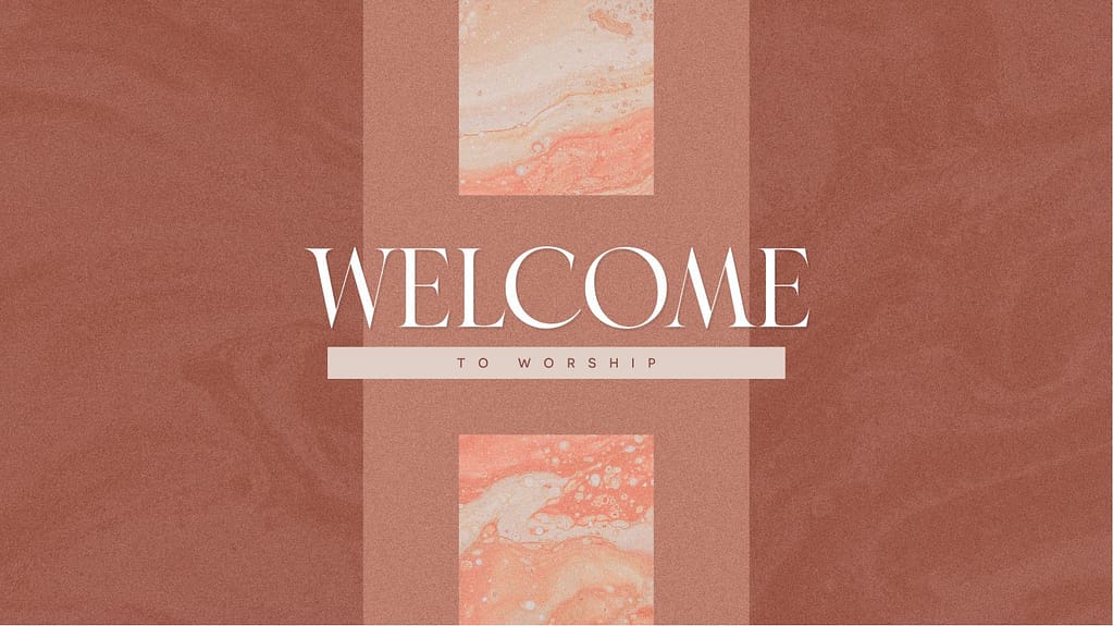 Welcome Communion Church Graphics Title