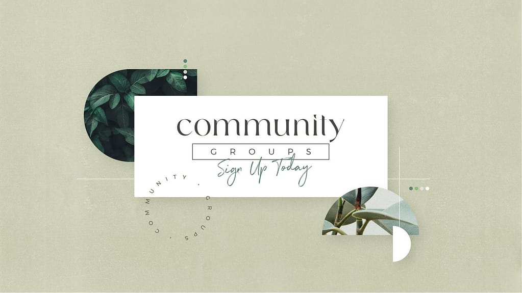 Community Group Spring Pre Service Slides