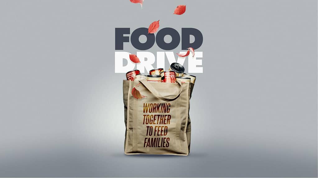 Thanksgiving Food Drive Title Graphics Set