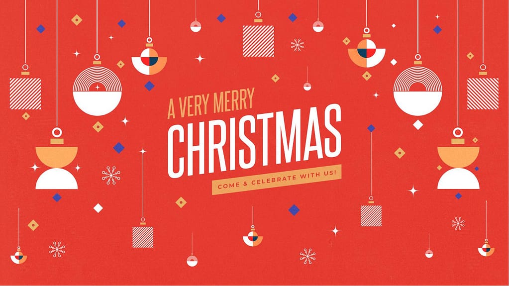 A Very Merry Christmas Title Graphics Set