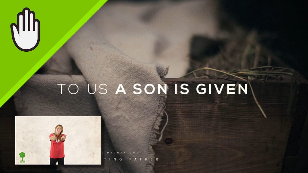 A Child Is Born Worship Video for Kids Hand Motions