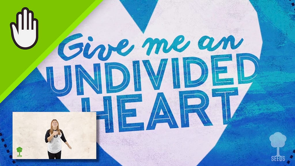 Undivided Heart Kids Worship Video for Kids Hand Motions
