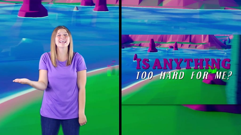 Is Anything Too Hard For Me  Worship Video For Kids Hand Motions