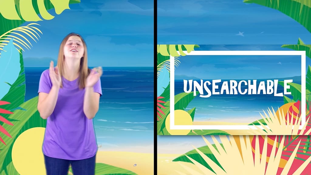 Unsearchable Worship Video For Kids Hand Motions
