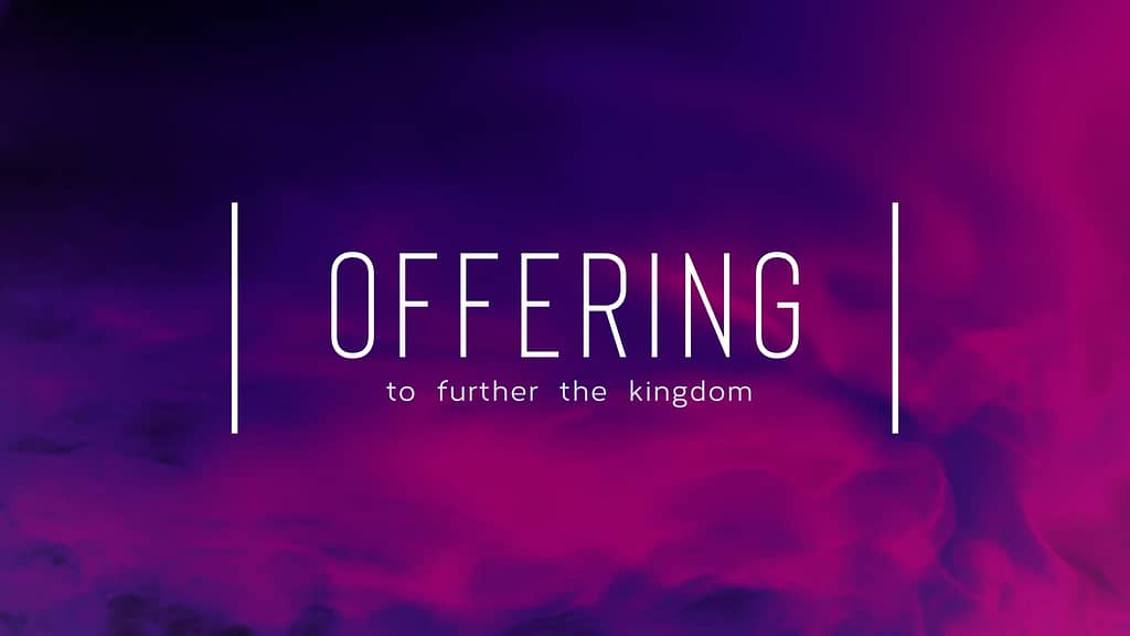 Offering Vapor Church Motion Graphics