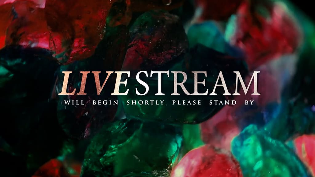 Livestream Title Christmas Glass Motion Graphic