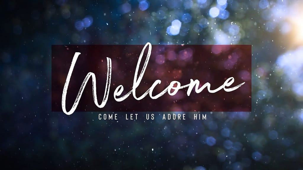 Welcome Winter Snow Church Motion 2