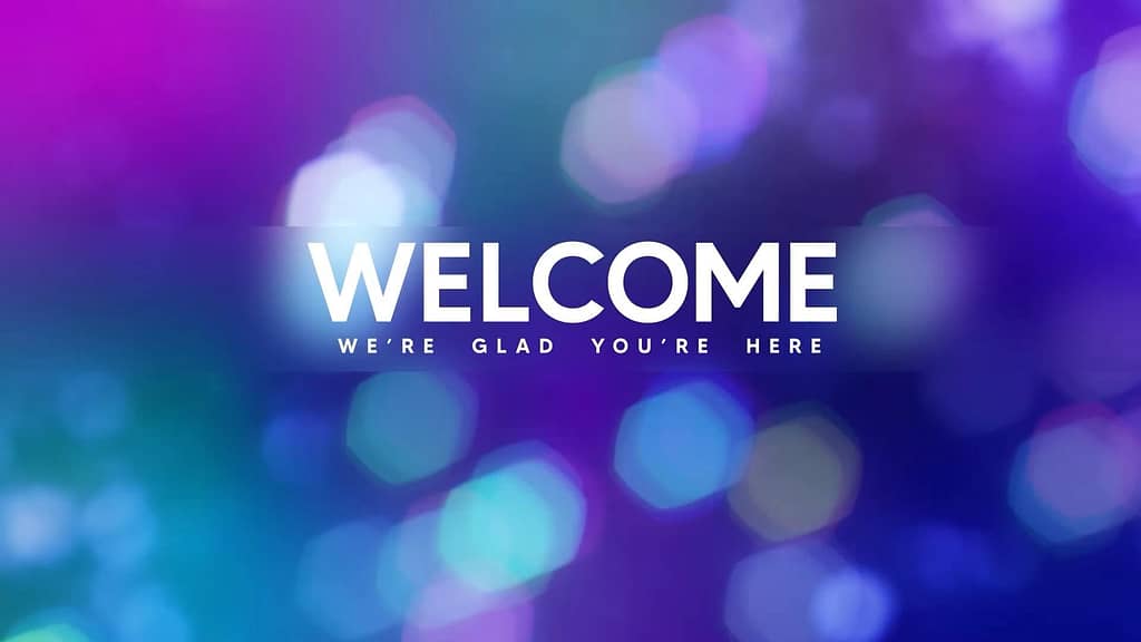Welcome Bokeh Lights Motion Graphics