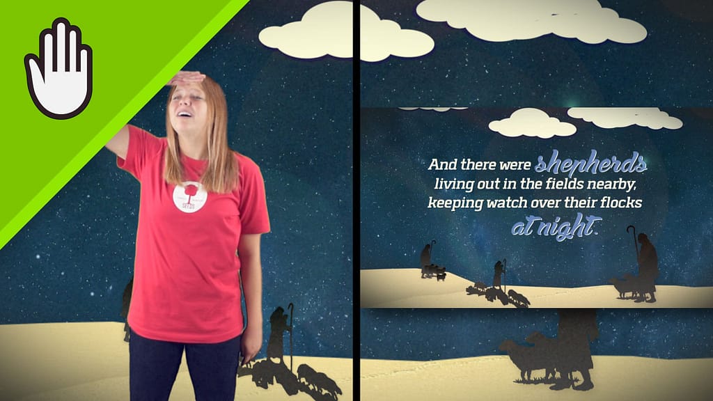 Joy Worship Video for Kids Hand Motions Split Screen