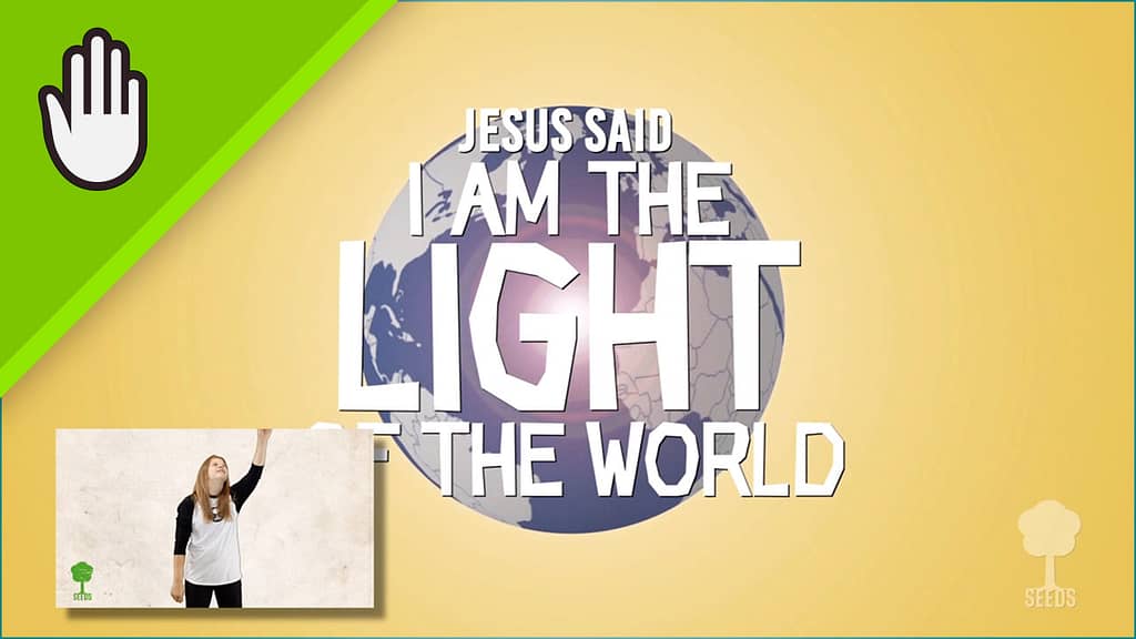 The Light Of The World Kids Worship Video for Kids Hand Motions