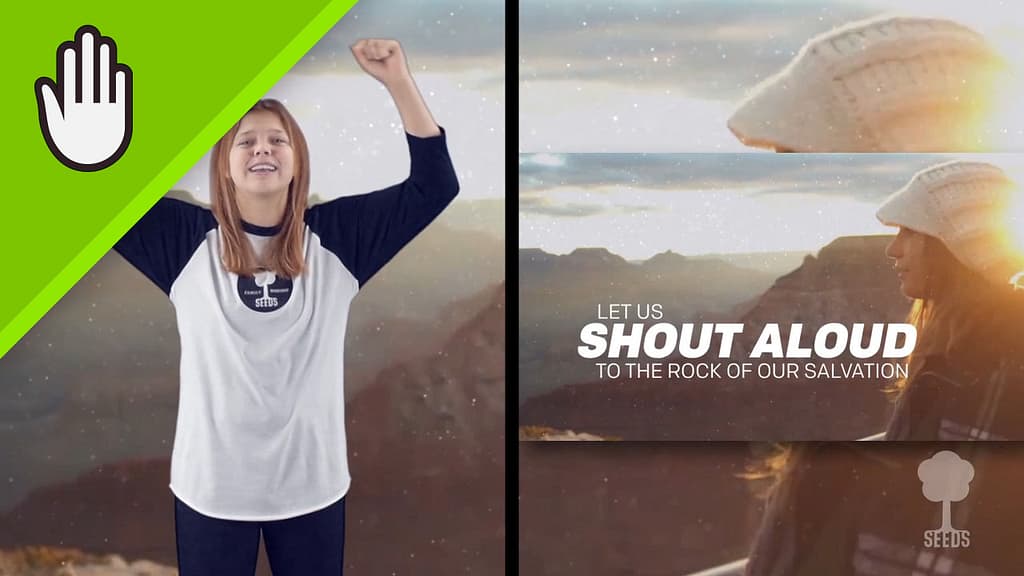 Sing For Joy Kids Worship Video for Kids Hand Motions Split Screen