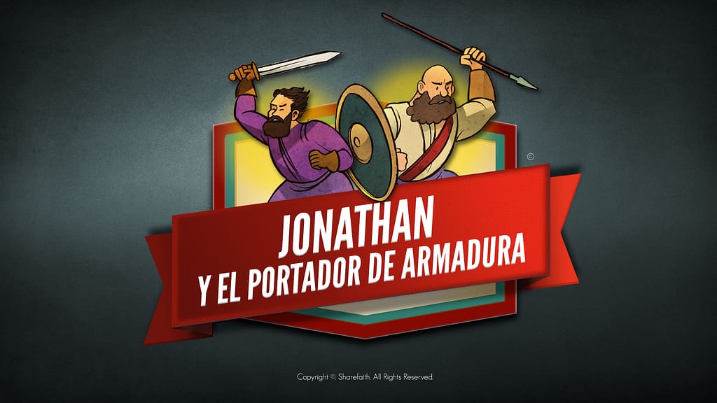 Video de la Biblia de Jonathan y su portador de armadura para niños