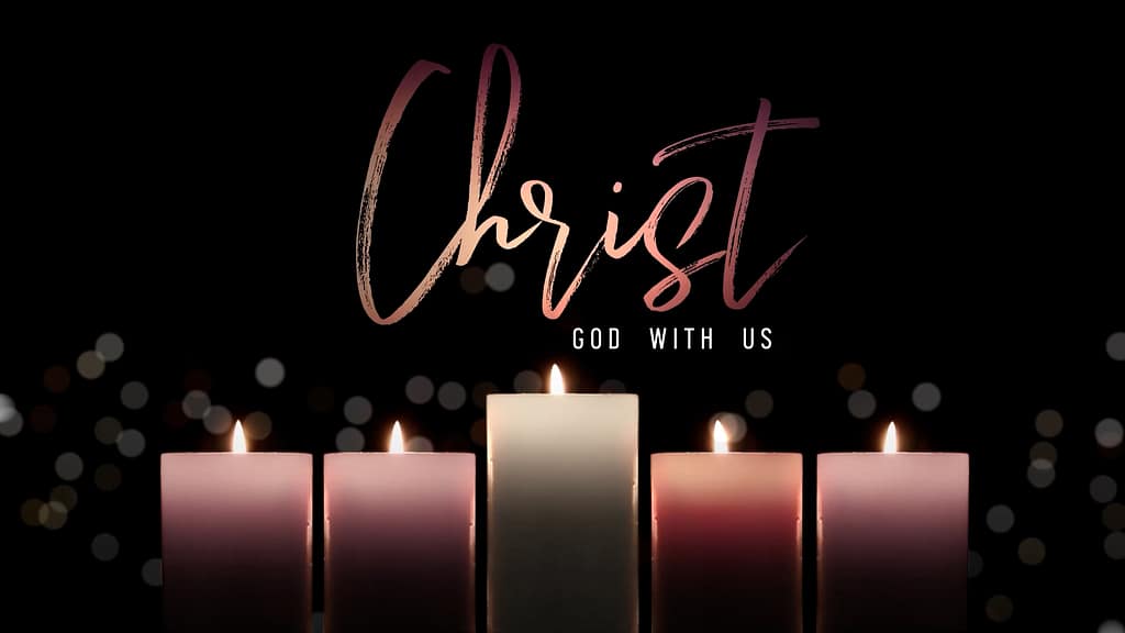 Christ Title Advent Candlelight Graphics