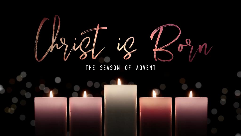 Christ Is Born Advent Candlelight Graphics