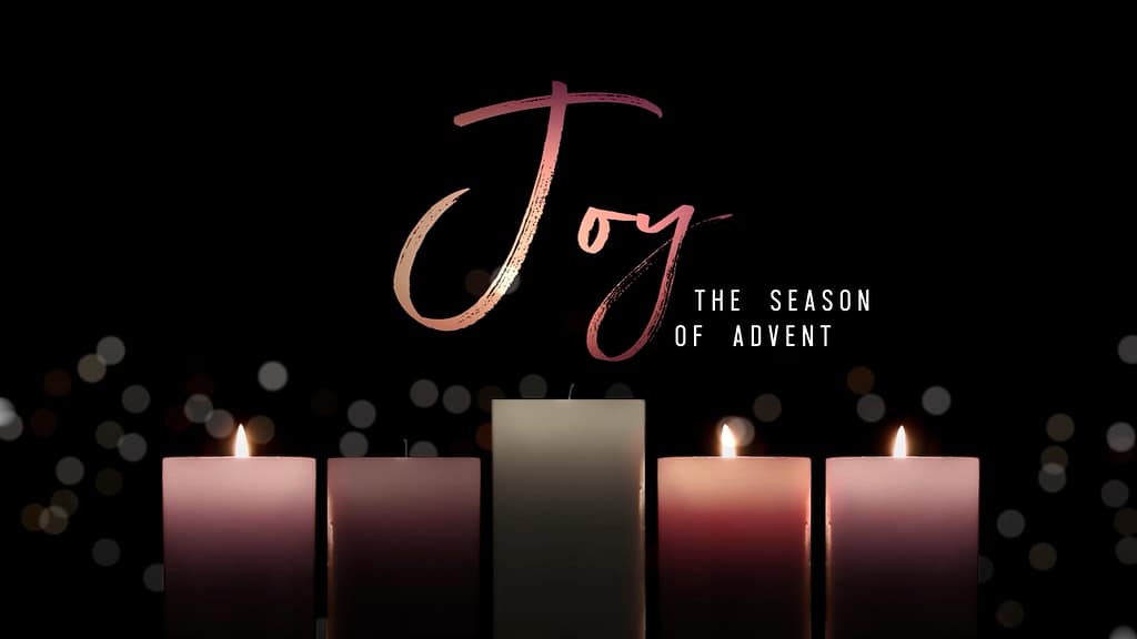 Joy Title Advent Candlelight Graphics