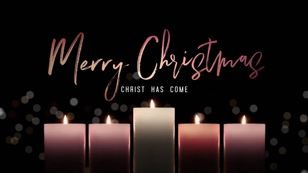 Merry Christmas Advent Candlelight Graphics
