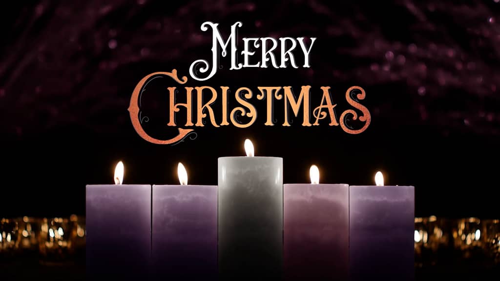 Merry Christmas Title Advent Classic Christmas Background
