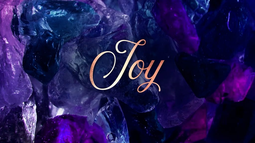 Joy Title Christmas Glass Motion Graphic