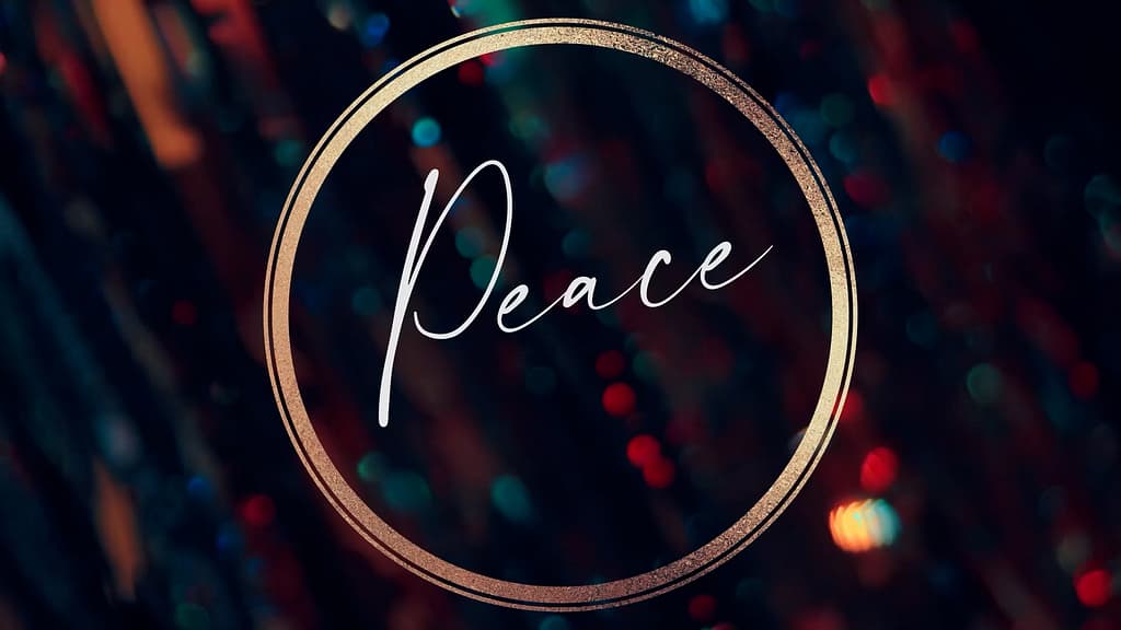Holiday Christmas Bokeh Graphics Peace