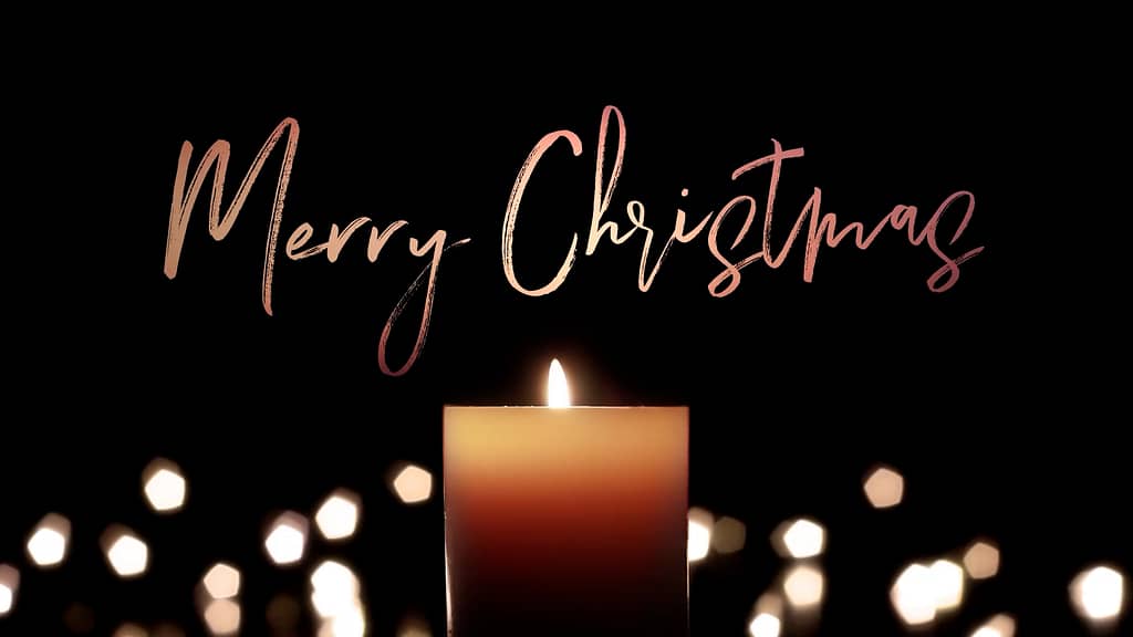 Merry Christmas Candlelight Christmas Church Motion Graphics