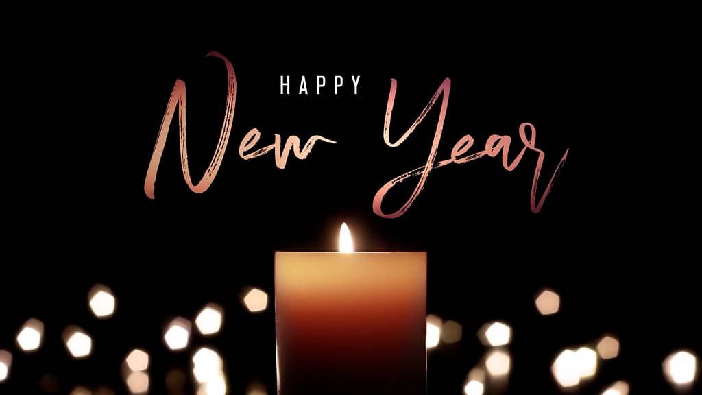 Happy New Year Candlelight Christmas Church Motion Graphics