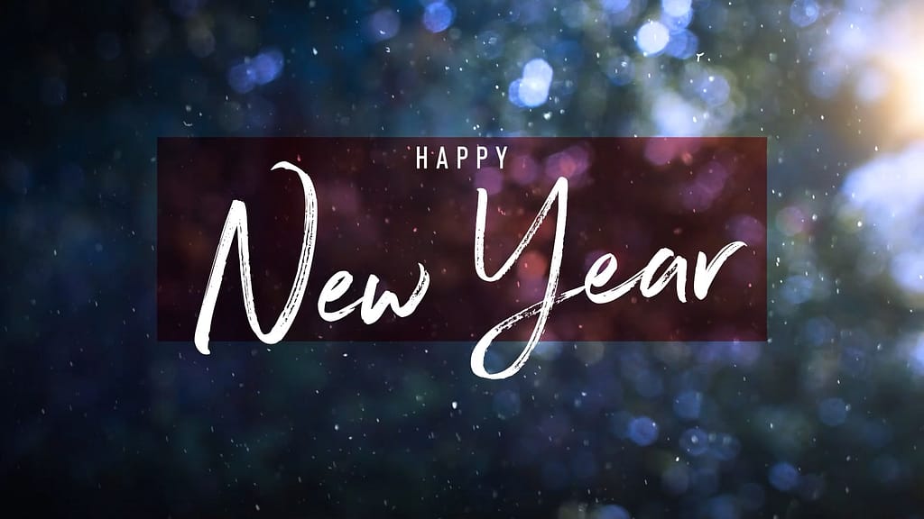 Happy New Year Winter Snow Church Motion