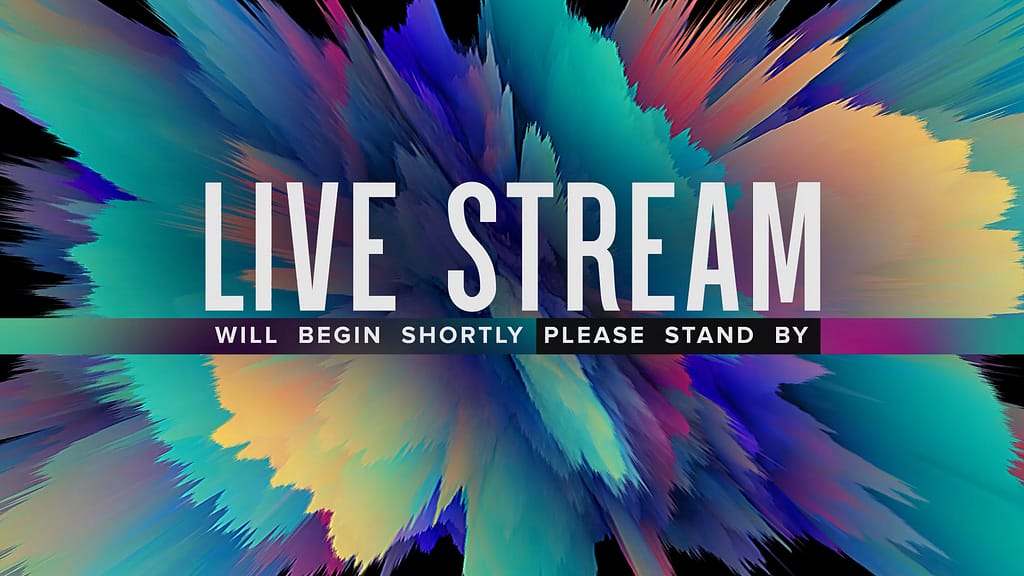 Live Stream Sunsplash Motion Graphic