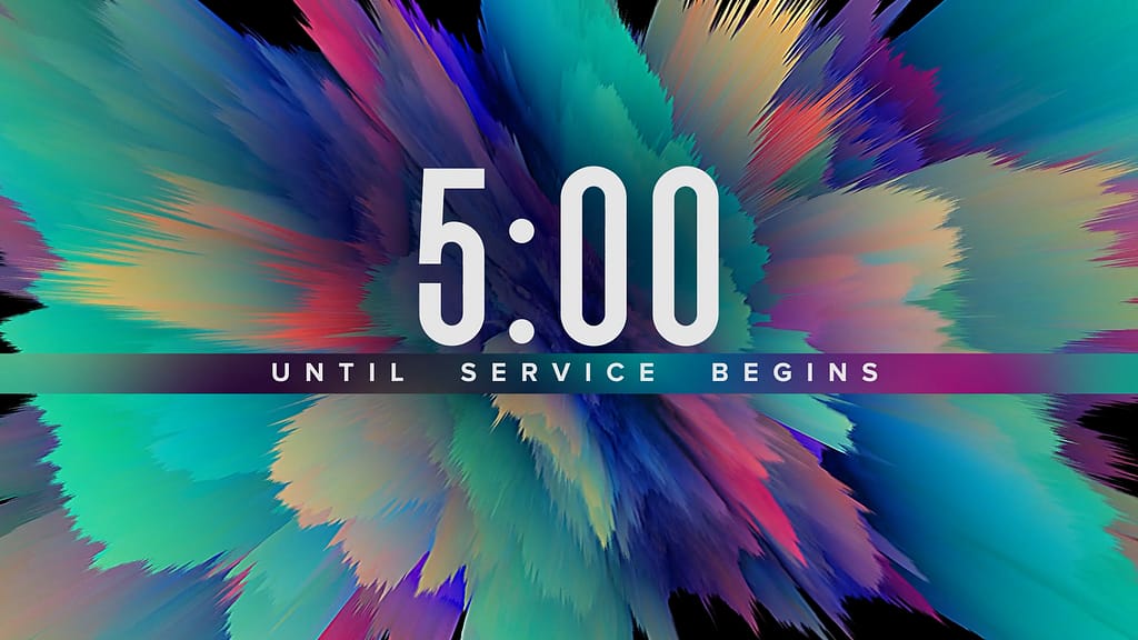 5min Countdown Sunsplash Motion Graphic