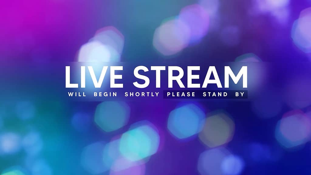 Live Stream Bokeh Lights Motion Graphics
