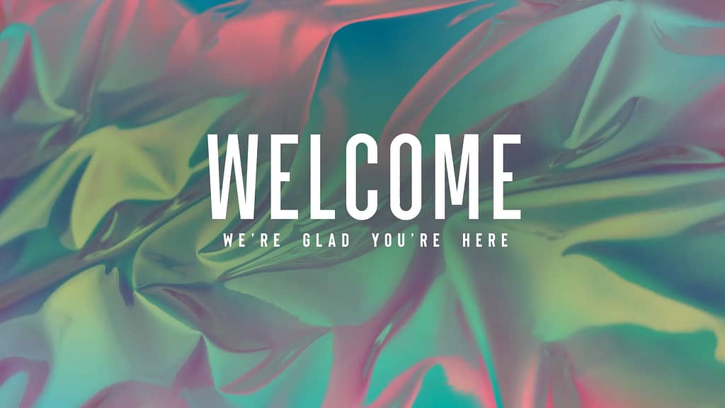 Welcome Chroma Wave Church Motion Graphics