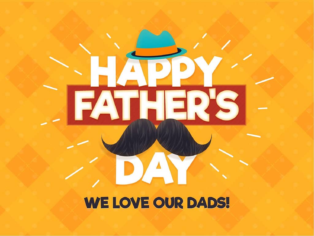 Father's Day Mustache Church Service Graphic