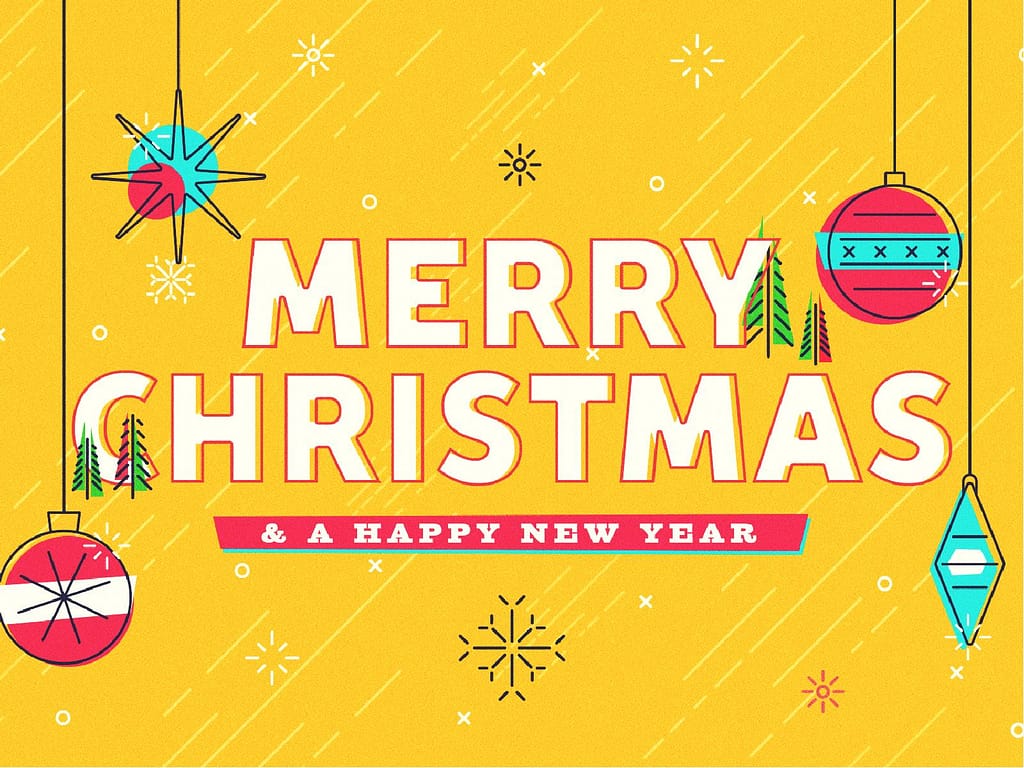 Merry Christmas Ornaments Church PowerPoint