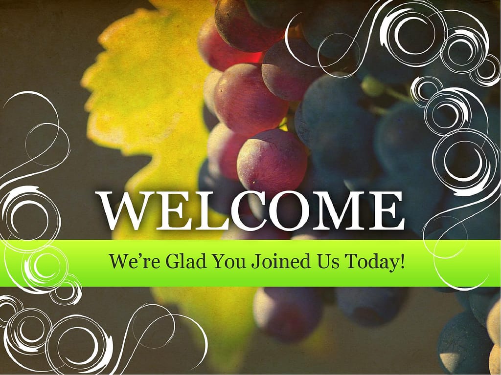 Glad You Joined Us Welcome PowerPoint