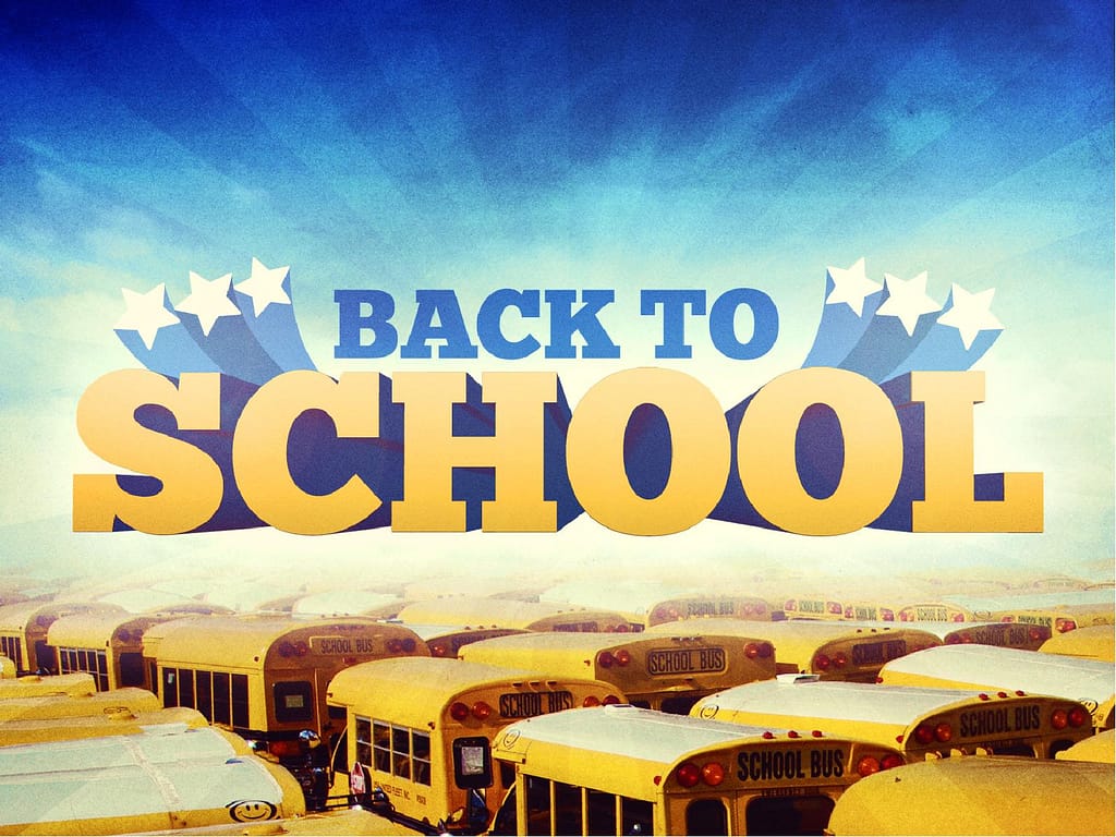 School Buses Top Back to School Graphics PowerPoints