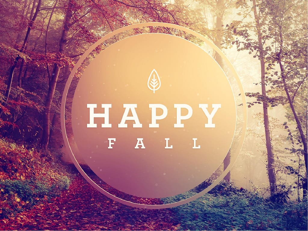 Happy First Day Of Fall PowerPoint Template