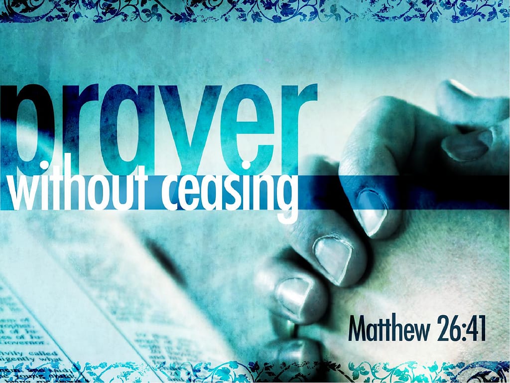 Prayer Without Ceasing PowerPoint Template