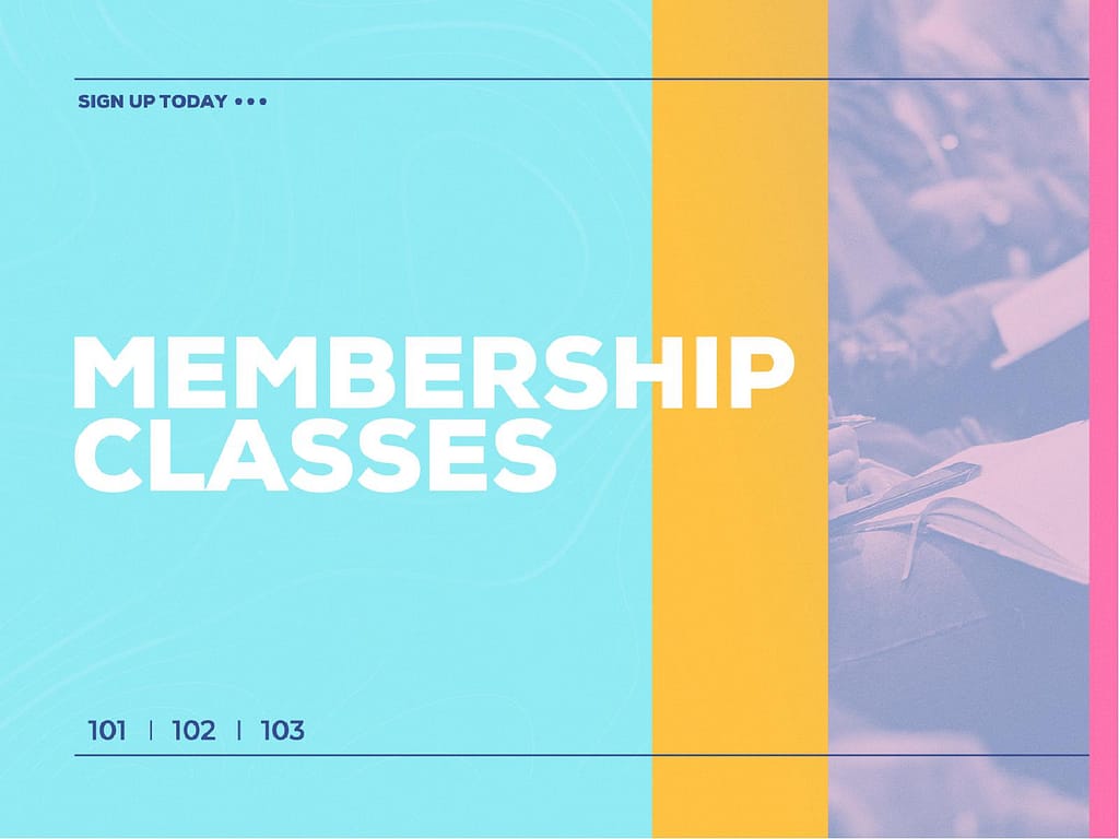 Membership Class Sign Up Church PowerPoint