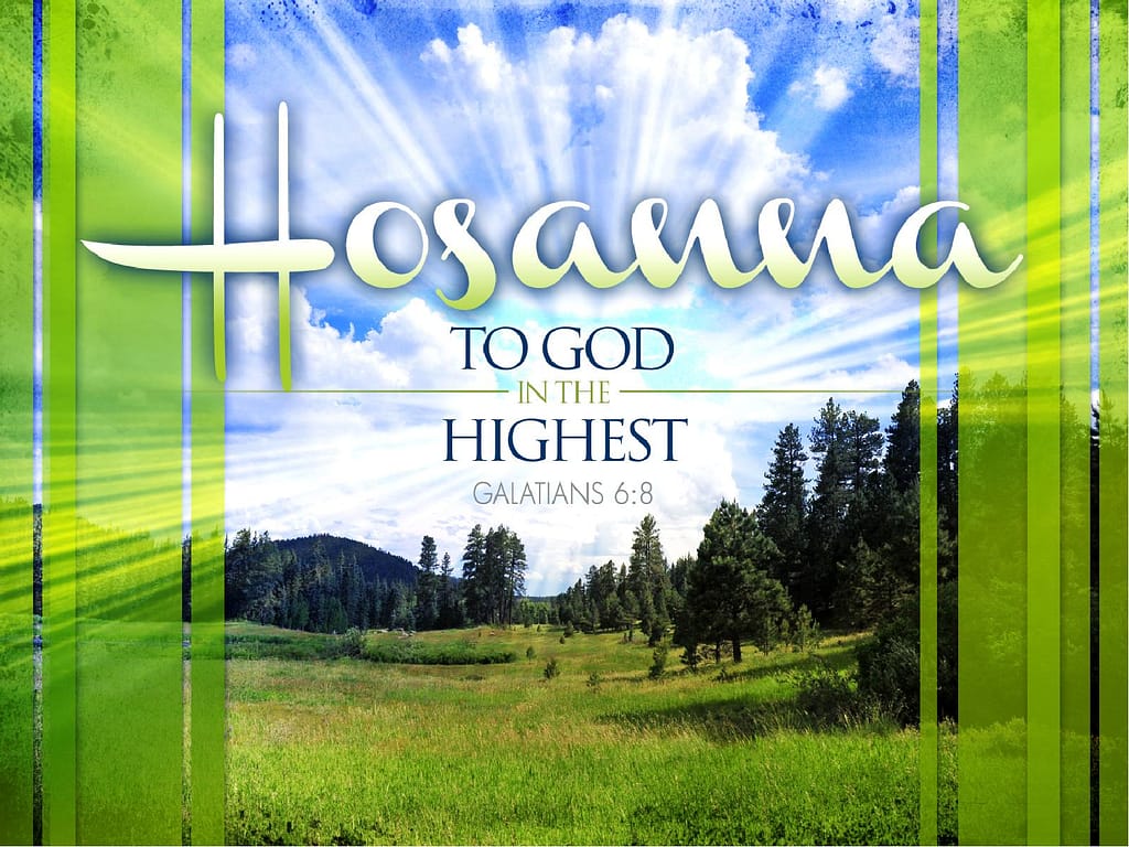 Hosanna PowerPoint Sermon Template