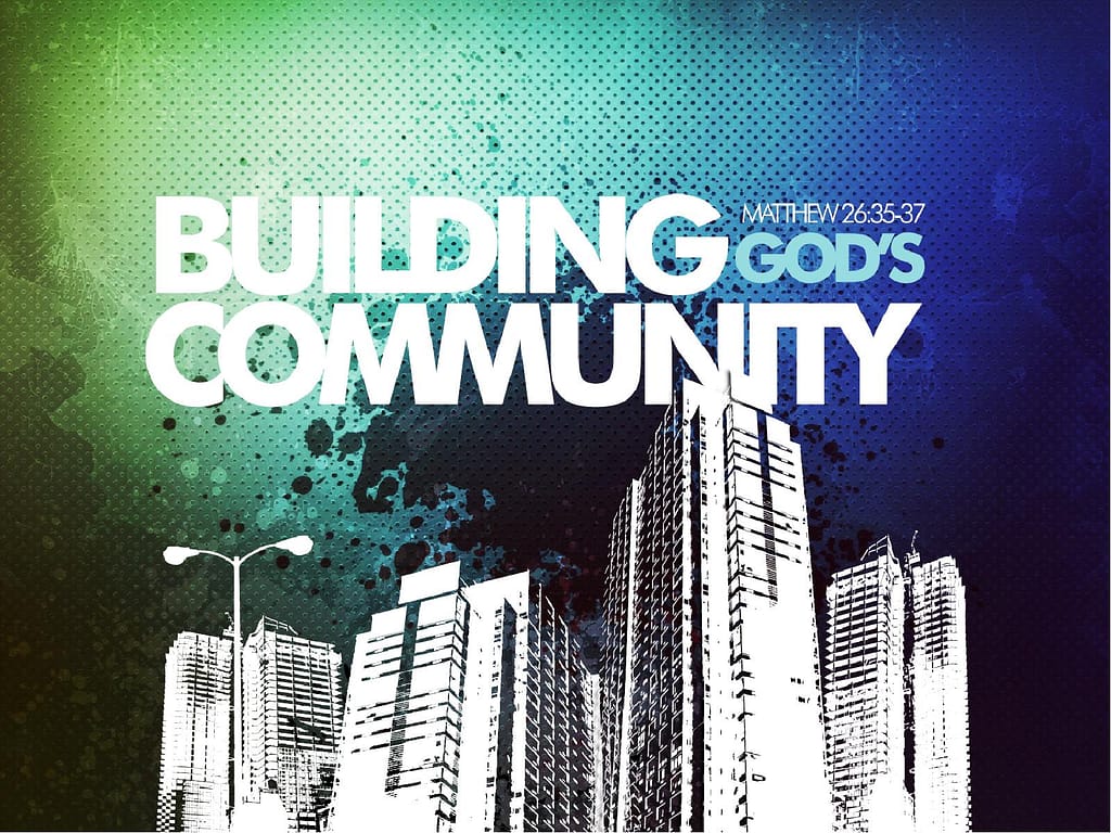 Building God's Community Sermon PowerPoint Template