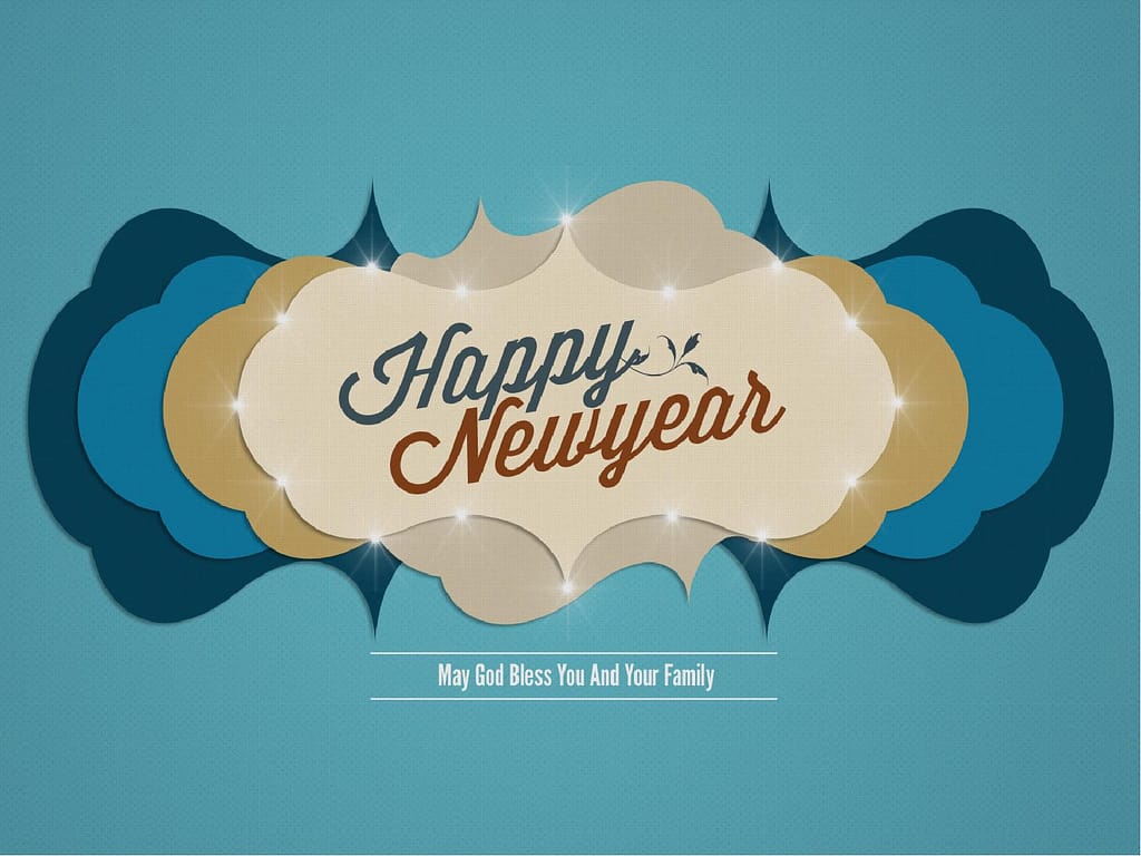 Contemporary Happy Newyear PowerPoint Template