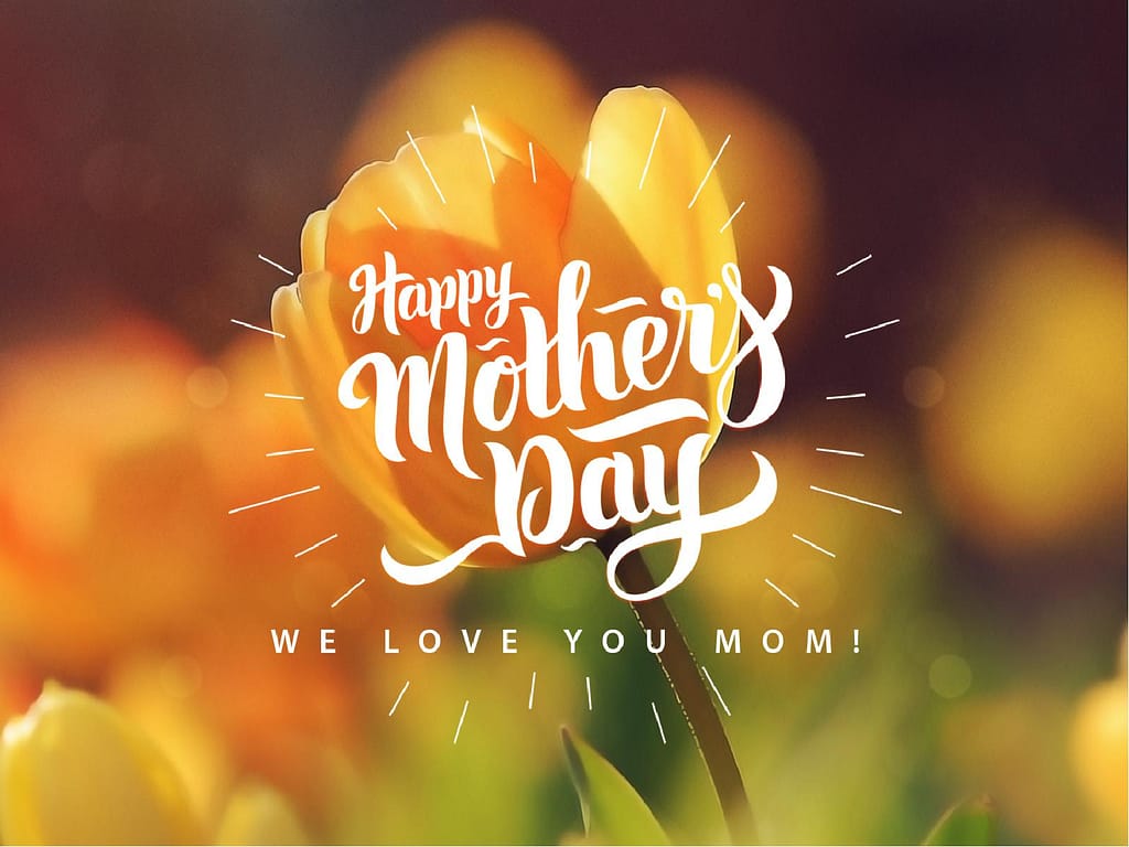 Yellow Tulip Mother's Day Church PowerPoint