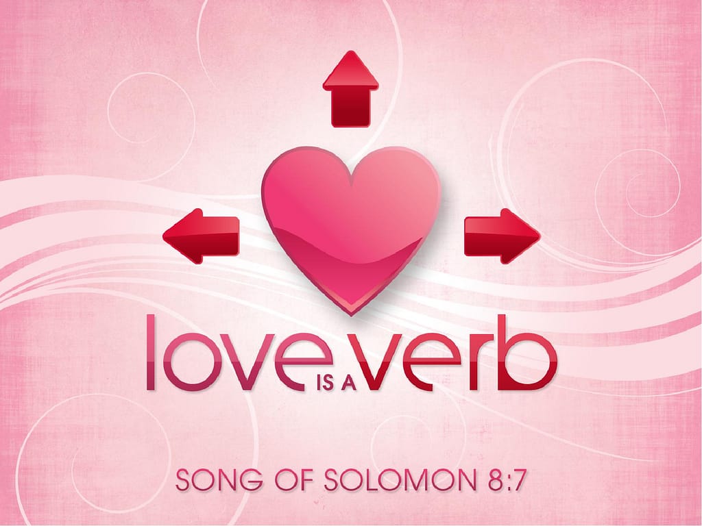 Love is a Verb Valentines PowerPoint