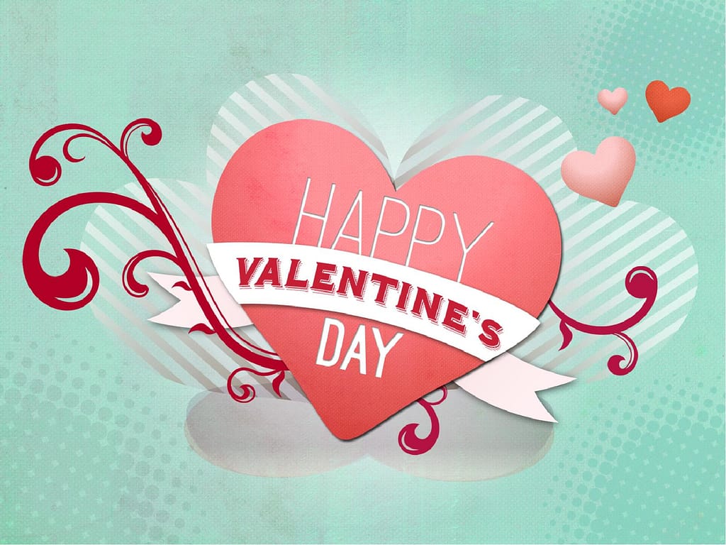 Happy Valentine's Day Heart Template