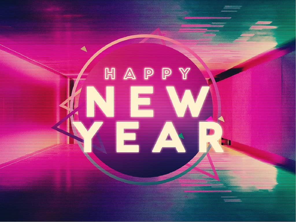 Happy New Year Modern Church PowerPoint