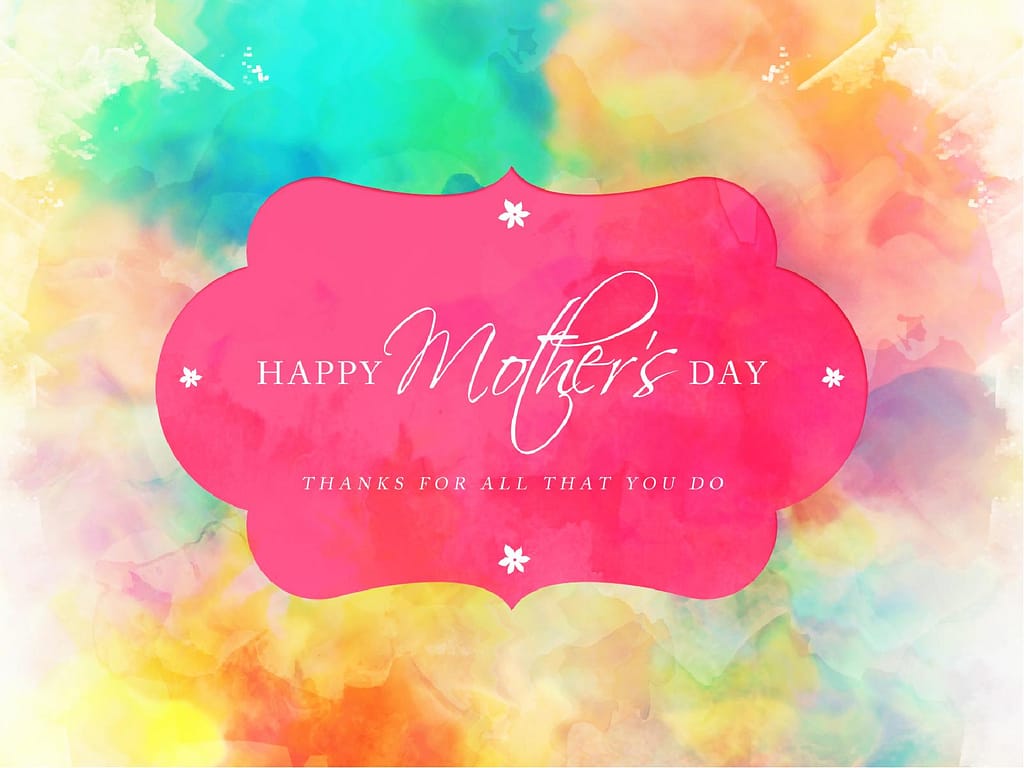 Happy Mother's Day Thanks Church PowerPoint