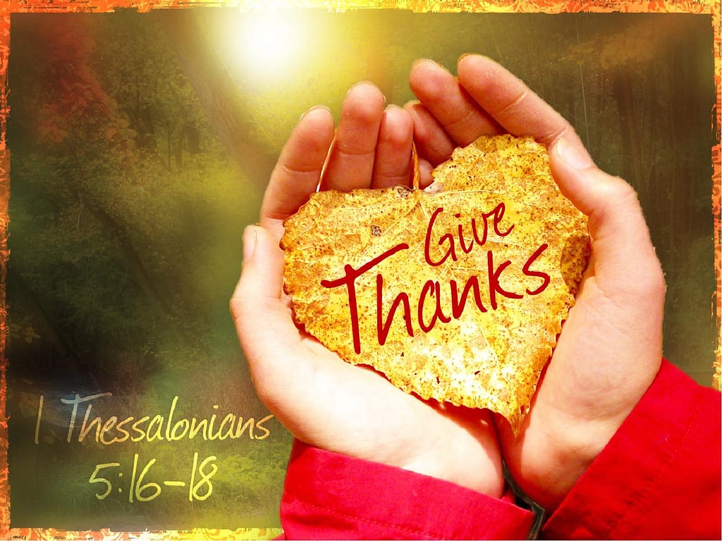 Giving Thanks Church PowerPoint Presentation